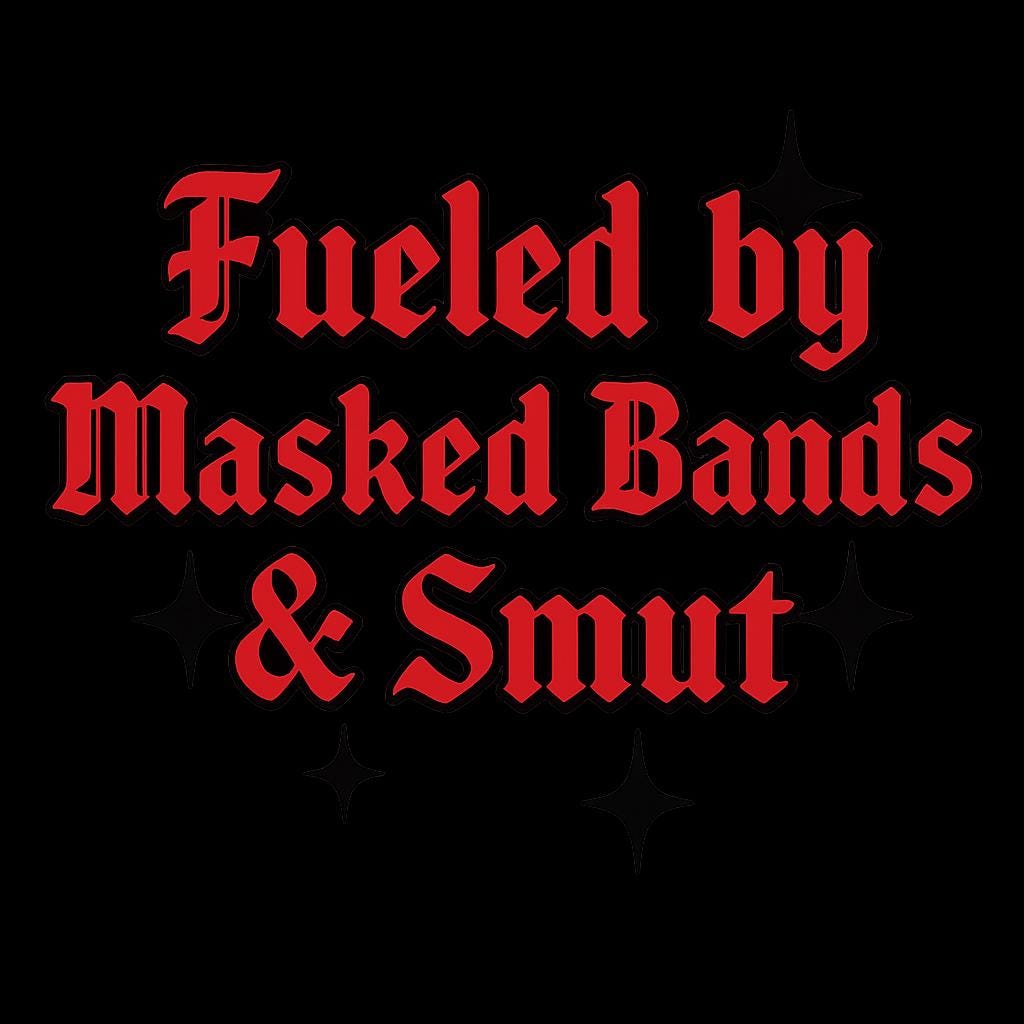 Fueled By Masked Bands & Smut Vinyl Sticker