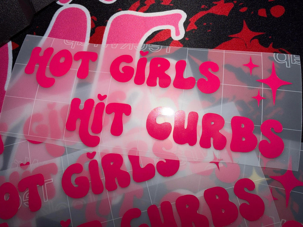 Hot Girls Hot Curbs Vinyl Car Sticker
