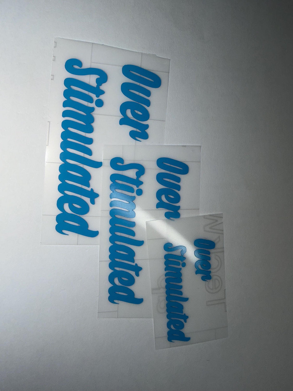 Overstimulated Car Vinyl Sticker