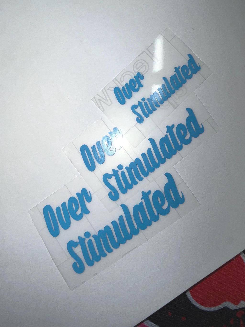 Overstimulated Car Vinyl Sticker