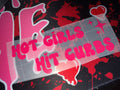 Hot Girls Hot Curbs Vinyl Car Sticker