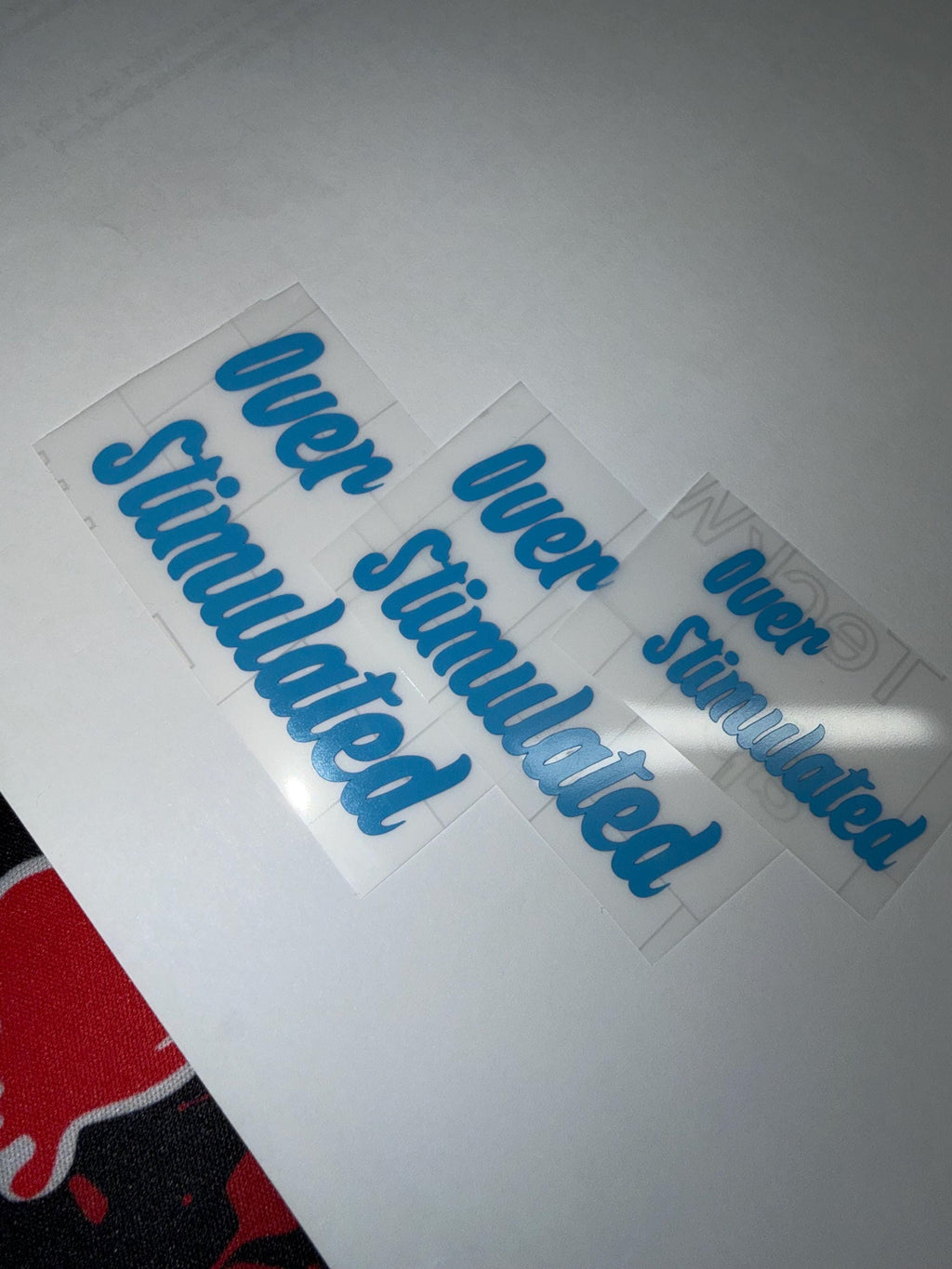 Overstimulated Car Vinyl Sticker