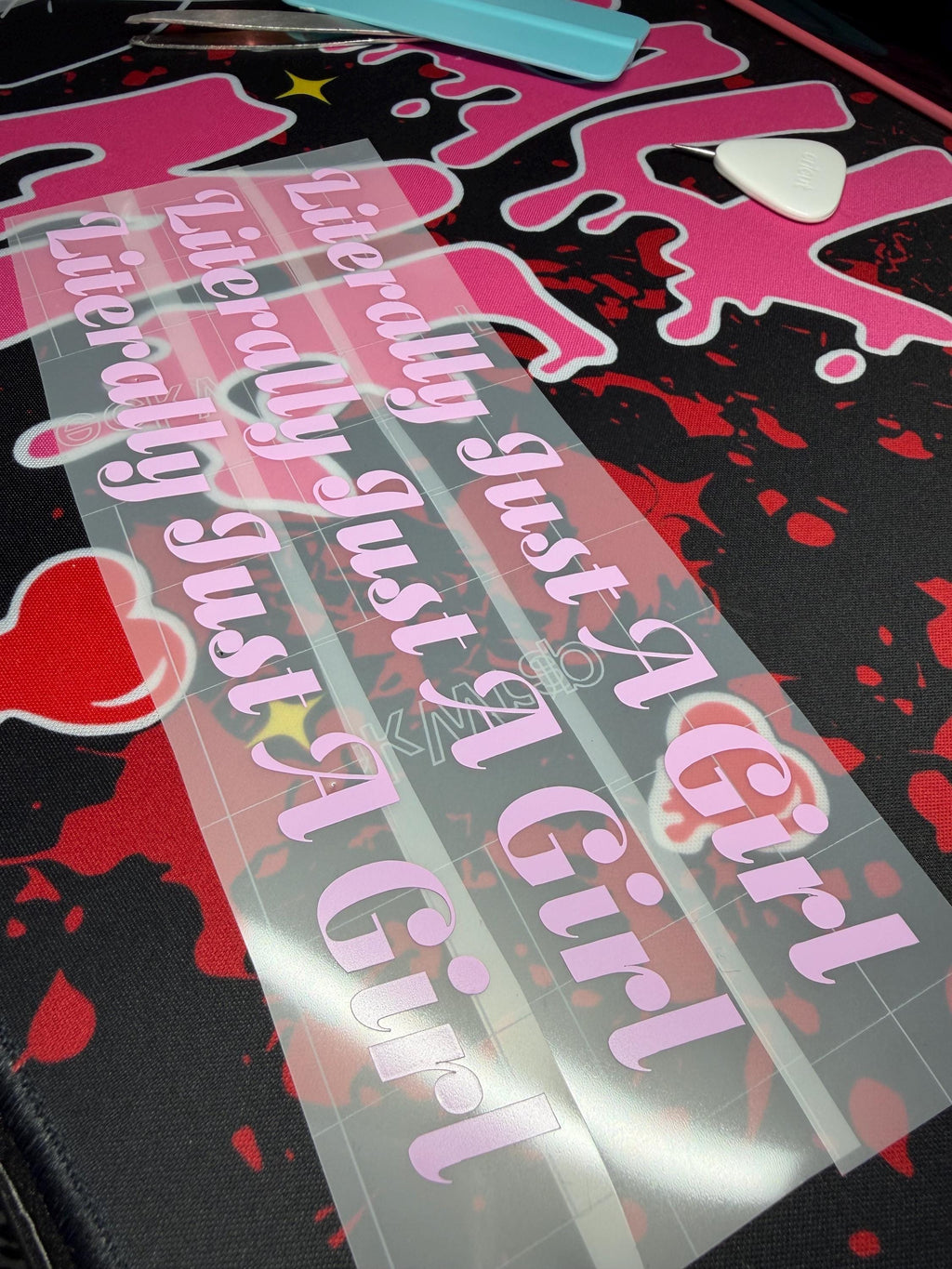 Literally Just A Girl Car Vinyl Sticker