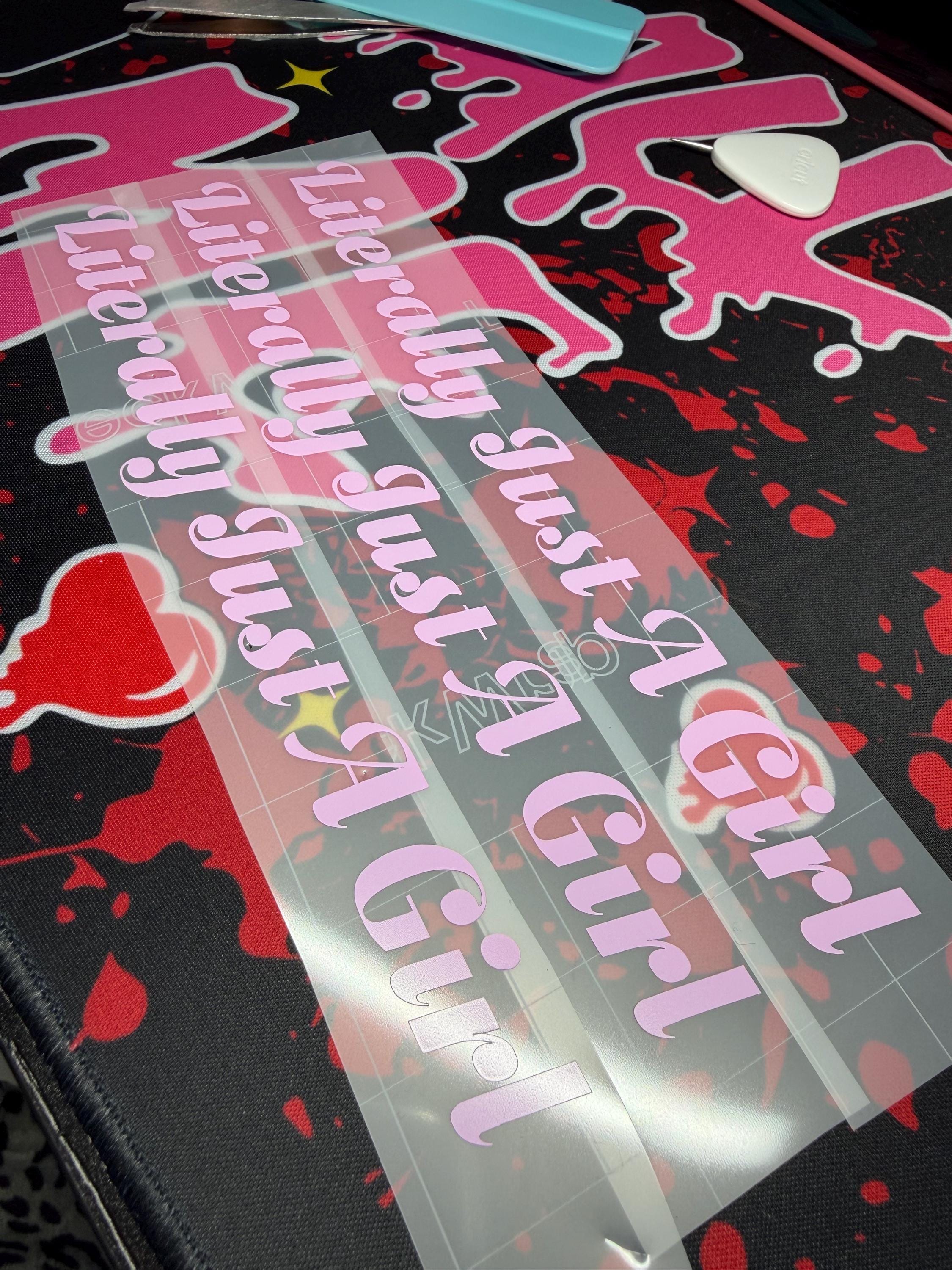 Literally Just A Girl Car Vinyl Sticker