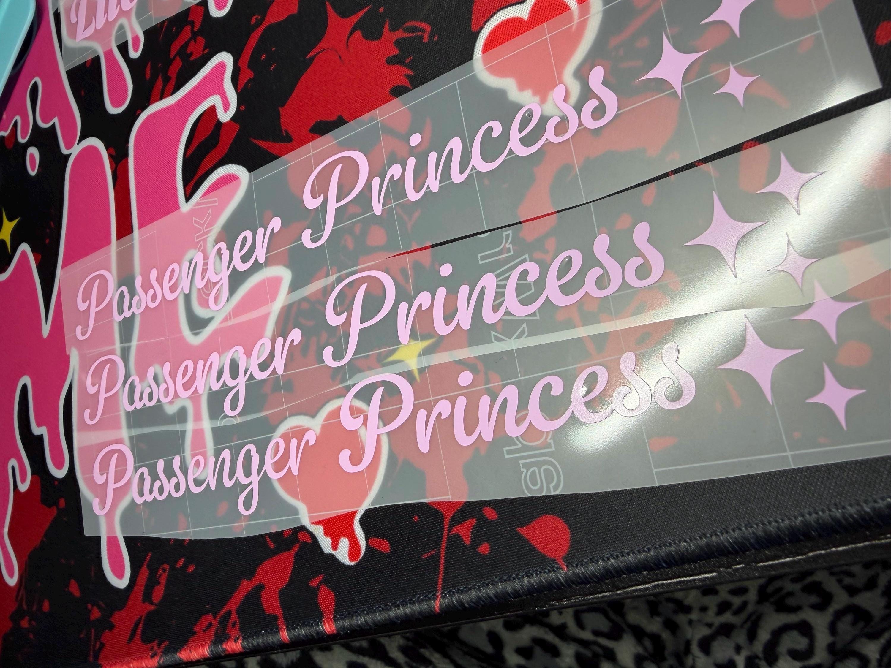 Passenger Princess Car Vinyl Sticker