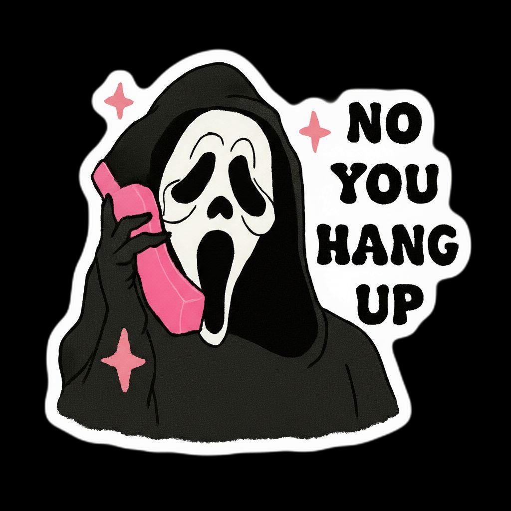 Ghost Face Vinyl Sticker