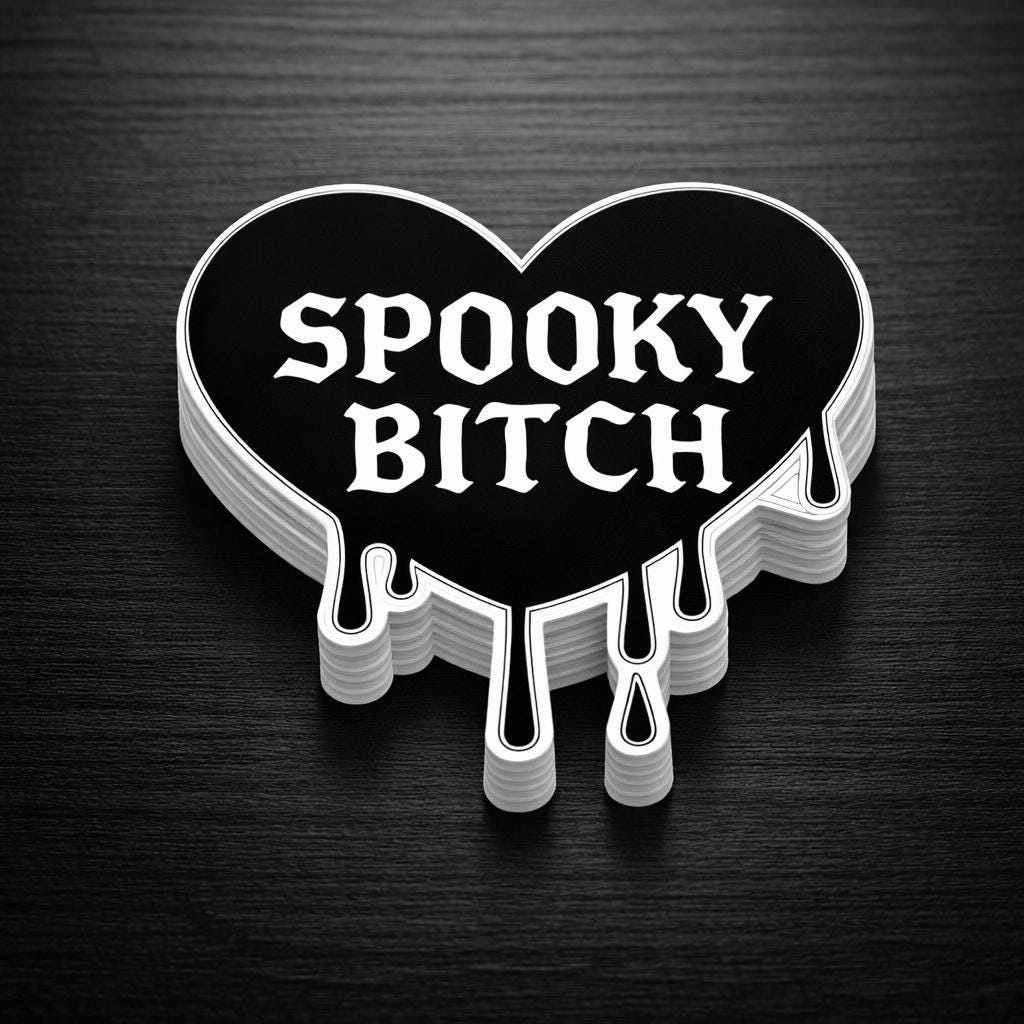 Spooky Bitch Vinyl Sticker
