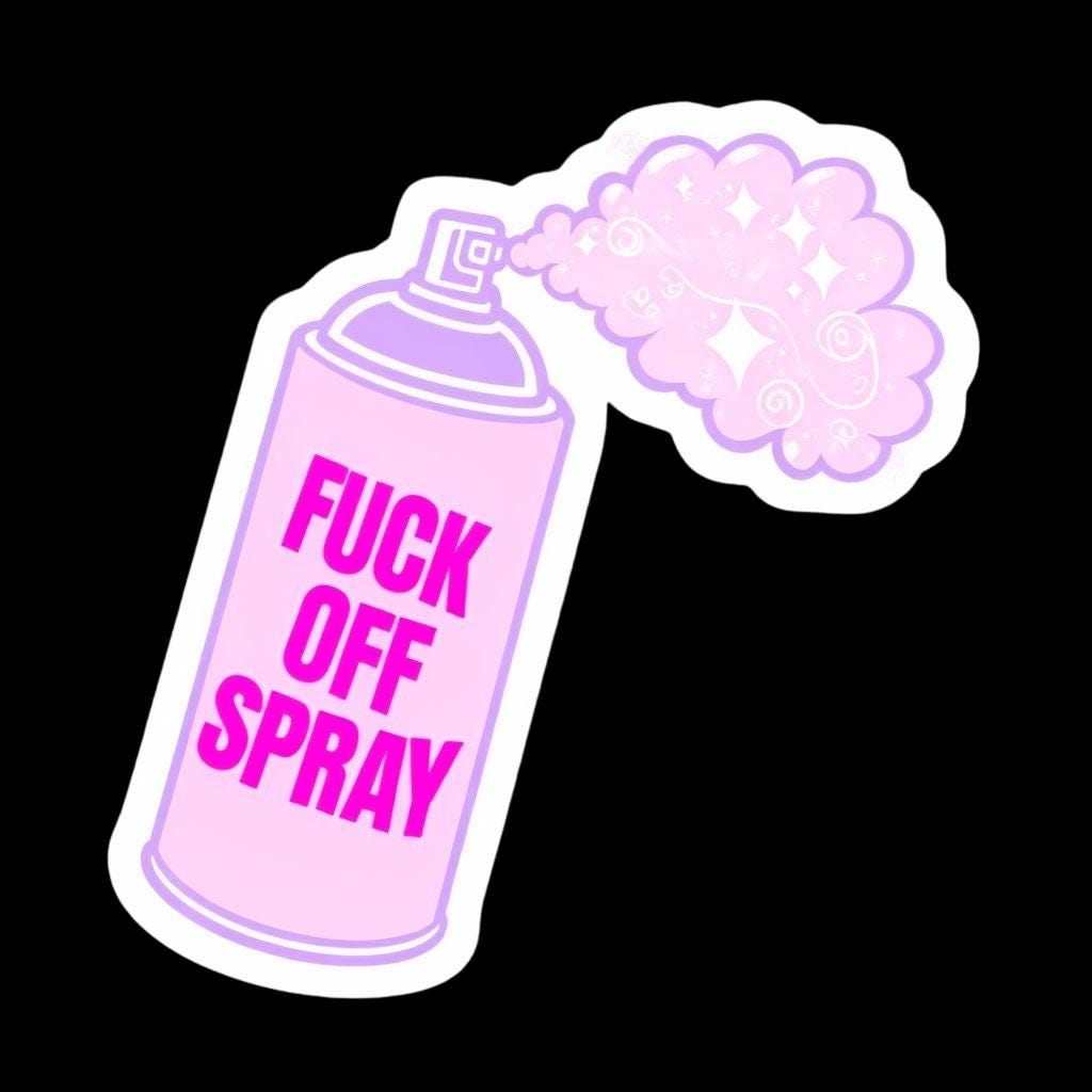 Fuck Off Spray Vinyl Sticker