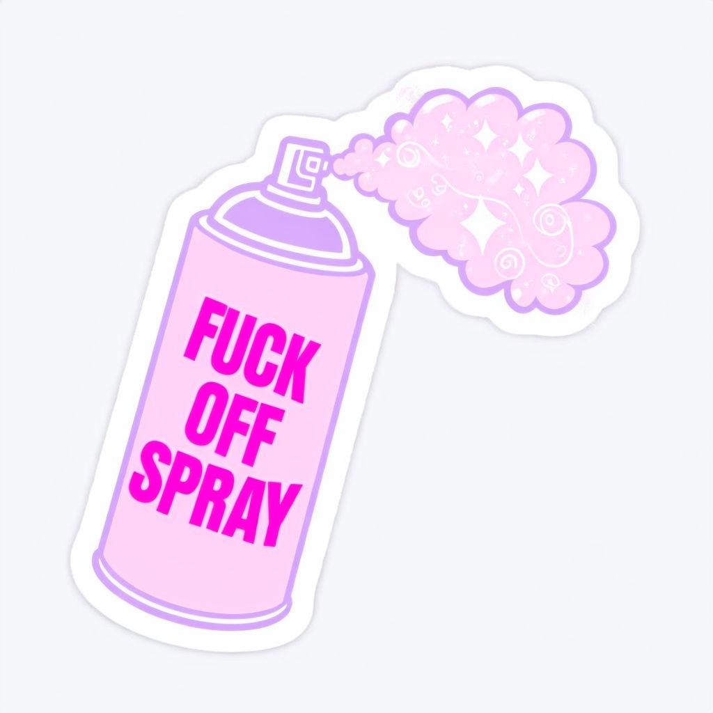 Fuck Off Spray Vinyl Sticker